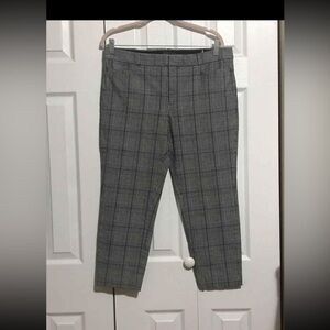 Banana Republic Ryan Fit Wool Blend Houndstooth Plaid Ankle pants